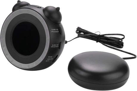Wekker - digital alarm clock - digital alarm clocks - children's alarm clock - alarm clocks - children's alarm clock - Dual alarm clock - With bed vibrator - Vibrating alarm clock for deep sleepers or the hearing impaired - USB charging port