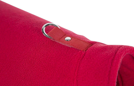 Dog Coat - Fleece Dog Vest - Winter Dog Sweater - Warm Dog Coat - Leash with O-Ring - Perfect for Small and Medium Dogs - Red - Size S