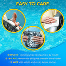Inflatable pool party floats - Floating pool cup holder - Pool accessories - Silver