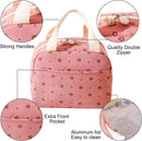 Women's Insulated Lunch Bag - Pink Insulated Bag for Work and School