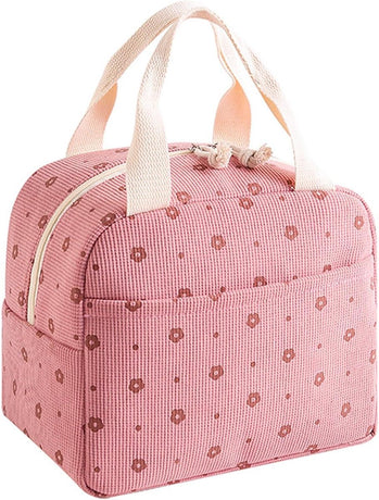 Women's Insulated Lunch Bag - Pink Insulated Bag for Work and School