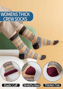 Socks - Women's Socks - Indoor Socks - Warm Winter Socks - Women's Round Neck Winter Socks - Warm and Thick Wool - Comfortable and Soft - Perfect as a Christmas Gift - Christmas Stocking Trim