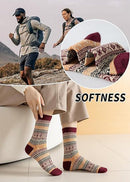 Socks - Women's Socks - Indoor Socks - Warm Winter Socks - Women's Round Neck Winter Socks - Warm and Thick Wool - Comfortable and Soft - Perfect as a Christmas Gift - Christmas Stocking Trim