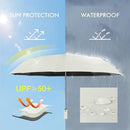 Folding umbrella, safety umbrella, windproof, pocket umbrella, automatic open and close, 105 cm, golf umbrella, 12 reinforced fiberglass ribs, 210T nylon umbrella, travel umbrella with UV protection