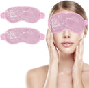 Cooling Eye Masks - Set of 2 - Sleep Eye Masks - Can be used hot or cold - Reusable hot and cold therapeutic gel beads - Relaxing - Gel - Pink - For anti-stress skincare