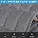 Sofa cover - Corner sofa cover - Flannel sofa cover - Winter sofa cover - Winter - Sofa cover - Corner sofa cover (1/2/3/4 seater) - L-shaped sofa cover - Grey - 70 x 90 cm