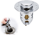 Pop-on sink drain plug - Drain stopper - Drain strainer - Hair catcher - Sink - Drain plugs - Sinks - Bathroom/Kitchen - Hair - Chrome - For 34-40 mm
