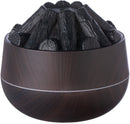 Aromatherapy Air Humidifier - Flame Effect Aromatherapy Diffuser - 300ml - Bedroom Humidifier - Campfire Shape - Small Ultra-Quiet USB Portable Humidifier for Home and Office (Dark)
