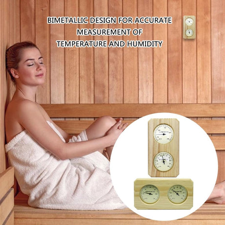 Indoor Thermometer - Indoor Thermometer - Thermometer - Weather Station - Hygrometer - Waterproof Wall-Mounted Thermometer and Hygrometer - Suitable for Indoor Bathroom, Sauna, Baby's Room