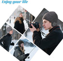 Beanie - Women's Beanie - Men's Beanie - Black Men's Beanie - Thick and Warm Knit Beanie - Unisex - Thermal Lining - With Ear Flaps - Ideal for Outdoor Activities - Camping - Sports - Gift Idea - Black