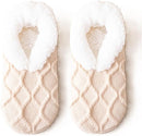 Socks - Warm socks - Indoor socks - Women's slippers - Warm winter socks - Fleece socks - Comfortable - Winter warmth - Ultra-comfortable women's indoor slippers - One size fits all - Apricot