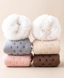 Socks - Warm socks - Indoor socks - Women's slipper socks - Warm winter socks - Fleece socks - Comfortable - Winter warmth - Ultra-comfortable women's indoor slippers - One size fits all - White