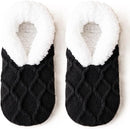 Socks - Warm socks - Indoor socks - Women's slippers - Warm winter socks - Fleece socks - Comfortable - Winter warmth - Ultra-comfortable women's indoor slippers - One size fits all - Black