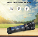 Solar Flashlight - Solar LED Flashlight - USB Rechargeable Solar Flashlight - Emergency Flashlight - 1200 mAh LED Flashlight with 3 Modes - Waterproof LED Flashlight Ideal for Outdoor Fishing Emergencies