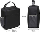 Lunch bag - Adult lunch bag - Insulated backpack - Picnic bag - Lunch bag for girls - 6.5L lunch box for boys - Insulated bag - Keeps food fresh - Office - school - picnic (black)