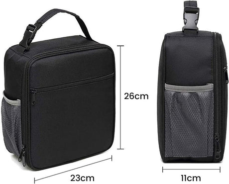 Lunch bag - Adult lunch bag - Insulated backpack - Picnic bag - Lunch bag for girls - 6.5L lunch box for boys - Insulated bag - Keeps food fresh - Office - school - picnic (black)