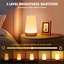 LED Table Lamp - Touch-Sensitive LED Bedside Lamp - Desk Lamp - Dimmable Remote Control with RGB Color Changing - USB Rechargeable - Portable Table Lamp - Bedroom, Living Room, Camping