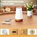 LED Table Lamp - Touch-Sensitive LED Bedside Lamp - Desk Lamp - Dimmable Remote Control with RGB Color Changing - USB Rechargeable - Portable Table Lamp - Bedroom, Living Room, Camping