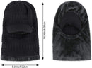 Beanie - Men's Winter Beanie - Knitted Beanie - Men's Beanie - With Flexible Neck Gaiter - Ski Balaclava - Unisex - Windproof - Warm - Ideal for Outdoor Activities - Camping - Skiing - Everyday Wear - Winter