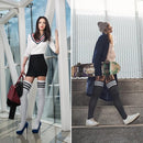 Socks - Women's Knee-High Socks - High Knee-High Socks - Sexy Socks - Women's Knee-High Socks - Stockings - Leg Warmers - Casual Outfit - Role Play - 6 Pairs
