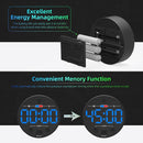 Digital Timer - Digital Kitchen Timer - Smart Timer - LED Display - Magnetic - Addition/Subtraction - Learn to Tell Time - Analog Kitchen Timer - Black