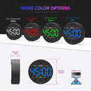 Digital Timer - Digital Kitchen Timer - Smart Timer - LED Display - Magnetic - Addition/Subtraction - Learn to Tell Time - Analog Kitchen Timer - Black