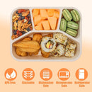 Lunch boxes - adult lunch box - child lunch box - snack box - 4-pack - compact - stackable - four colors - BPA-free, reusable - designed for portion control - School and restaurant meals