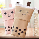 2-in-1 pencil case, cute pencil case, retractable pencil case, foldable pencil holder, vertical retractable pencil holder, makeup bag for students, office, women, girls, boys