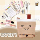 2-in-1 pencil case, cute pencil case, retractable pencil case, foldable pencil holder, vertical retractable pencil holder, makeup bag for students, office, women, girls, boys