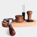 Espresso press holder -  Espresso press holder - 58mm wooden coffee press holder - Espresso tools for kitchens, cafes and restaurants