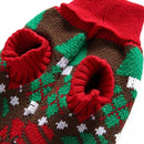 Dog Sweater - Dog Coat - Pet Dog Turtleneck Sweater - Christmas Turn-Up Sweater - Puppy Clothes - Christmas Decorations - Perfect for Small Dogs - Medium-Sized Dogs - Party Clothes - Size L