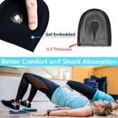 Insoles - Arch Supports - Gel Heel Cushions - For plantar fasciitis, heel pain, and Achilles tendonitis - Protectors and cushions for men and women - 1 pair