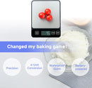 Precision scale - Digital kitchen scale - Barista scale - Professional food scale with a 10 kg weighing capacity - For home baking - Easy to read