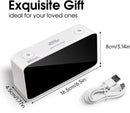 Digital nightlight - Klok Extra powerful - 7 colors - Ideal for heavy sleepers - Adjustable volume and USB charging - Place on the bedside table - Wit