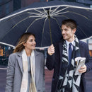 Windproof umbrella, sun protection, pocket umbrella, windproof, weatherproof, automatic open and close, 190T nylon umbrella, waterproof, unisex, compact and lightweight, 10 ribs