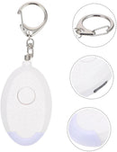 Alarm - Personal Alarm - Alarm Keychain - Powerful SOS Siren Button for Women - Anti-kit - Compact and User-Friendly Keychain Alarm with LED Light (White)
