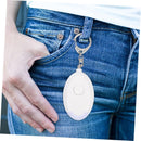 Alarm - Personal Alarm - Alarm Keychain - Powerful SOS Siren Button for Women - Anti-kit - Compact and User-Friendly Keychain Alarm with LED Light (White)