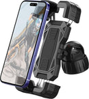 Bicycle phone mount - Motorcycle phone mount - Phone holder - Bicycle phone mount - Motorcycle phone mount - Adjustable - Universal - Handlebar - Black - Compatible with 4.7 to 6.8 inch phones