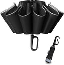 Folding storm umbrella - Parasol - Umbrella - Automatically extends - Sturdy and waterproof travel umbrella - Durable 10-rib frame - Reflective - Umbrellas