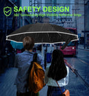 Folding storm umbrella - Parasol - Umbrella - Automatically extends - Sturdy and waterproof travel umbrella - Durable 10-rib frame - Reflective - Umbrellas