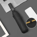 Parasol - Folding Storm Umbrella - Large Umbrella - 105cm Extendable - Large Folding Umbrella with 24 Self-Expanding Ribs - Folding Storm Umbrella - Storm Resistant up to 100km/h - Black