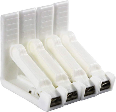Tablecloth clips - For outdoor use, garden, picnics, weddings, parties, buffets and restaurants - Wit.