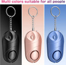 Panic Alarm - Personal Alarm - Personal Pocket Alarm - Keychain Siren - Safe Audible Personal Security Alarm - 130 dB with LED Light - For Children, Women and the Elderly (Black)