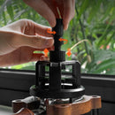 Coffee press - Manual press - Magnetic coffee dispenser - Coffee maker accessory - Non-slip needle stirrer - Countertop - Workstation - Preparation - Ground coffee smoother for home brewing - 51 mm