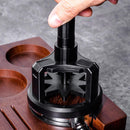 Coffee press - Manual press - Magnetic coffee dispenser - Coffee maker accessory - Non-slip needle stirrer - Countertop - Workstation - Preparation - Ground coffee smoother for home brewing - 51 mm
