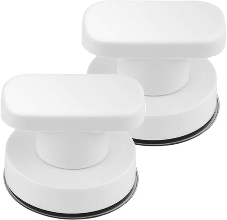 4 studs - zuignap deurgrepen - Douche Handgreep met Zuignap Badkamer - Zuignapgreep - Deurgreep - Handgreep Met Zuignap - voor badkamer, kast, terras schuifdeuren - sterke vacuümzuiging - 62*50mm - Wit