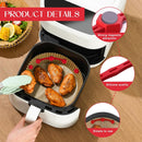 2 pcs Airfryer Silicone Magnetic Loops - Parchment Paper and Disposable Liners - Airfryer Silicone Magnetic Strips - Ideal for Airfryer Accessories - Prevents the paper from burning on contact with the heating element - Red