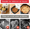 2 pcs Airfryer Silicone Magnetic Loops - Parchment Paper and Disposable Liners - Airfryer Silicone Magnetic Strips - Ideal for Airfryer Accessories - Prevents the paper from burning on contact with the heating element - Red