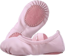 Women's Ballet Shoes – Ballet Shoes for Girls – Purple-Pink – Soft PU Leather Dance Shoes with Non-Slip Sole – Suitable for Ballet, Yoga & Home Use – For 5.5 UK Child