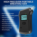 Portable Breathalyzer Alcohol Tester with LCD Display, High-Precision Professional Analyzer
